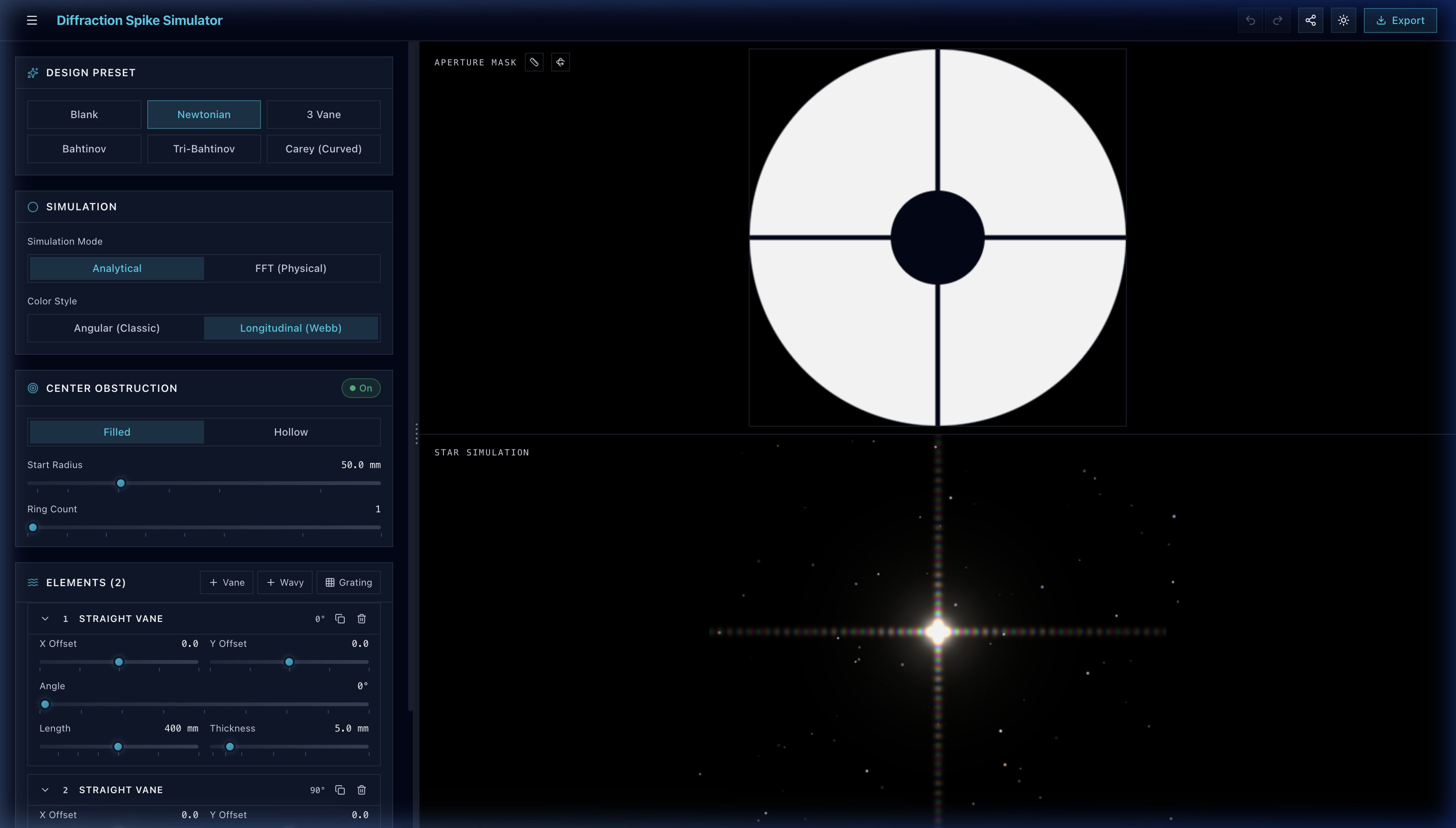 Diffraction Spike Simulator preview